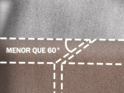 chanfro com baixa angulação